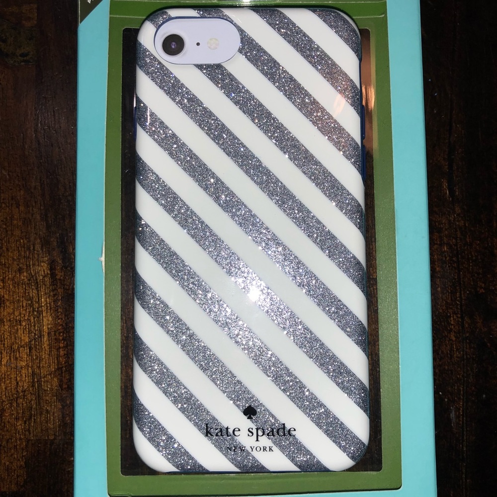 New Kate spade iPhone glitter case